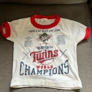 1987 World Series Minnesota Twins World Champions Kids Shirt